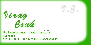 virag csuk business card